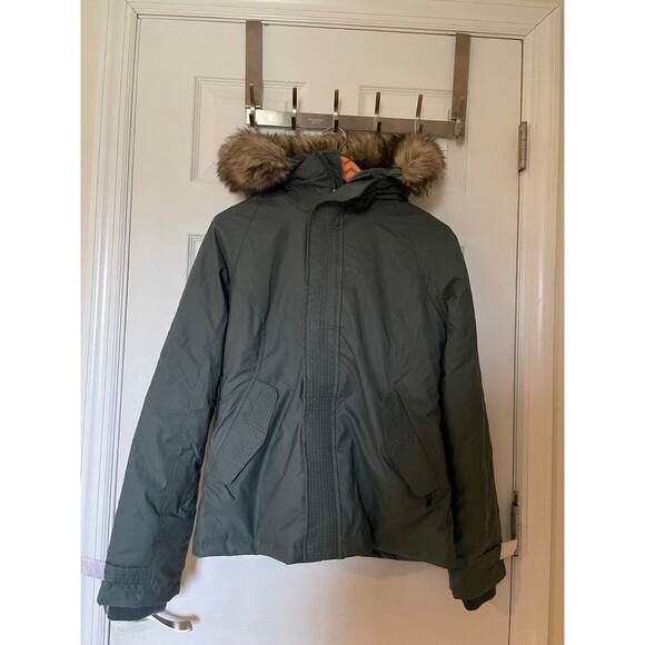 NWT- Aritzia TNA the summit parka short coat size small smoky emerald green - Picture 1 of 6